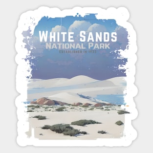 White Sands US National Park - New Mexico Sticker